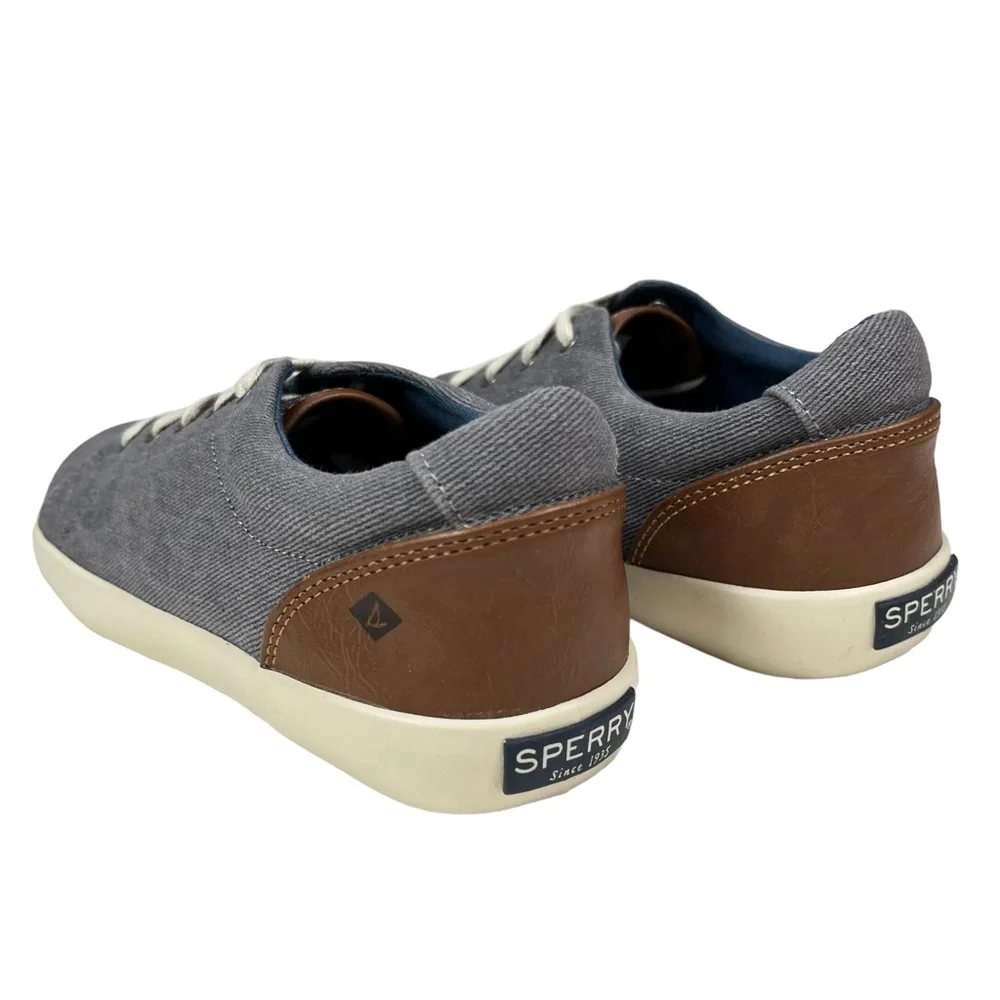 Sperry | Youth Boy 5 Tuck LTT‎ Memory Foam Lace-Up Canvas Sneaker Shoe SCK261763